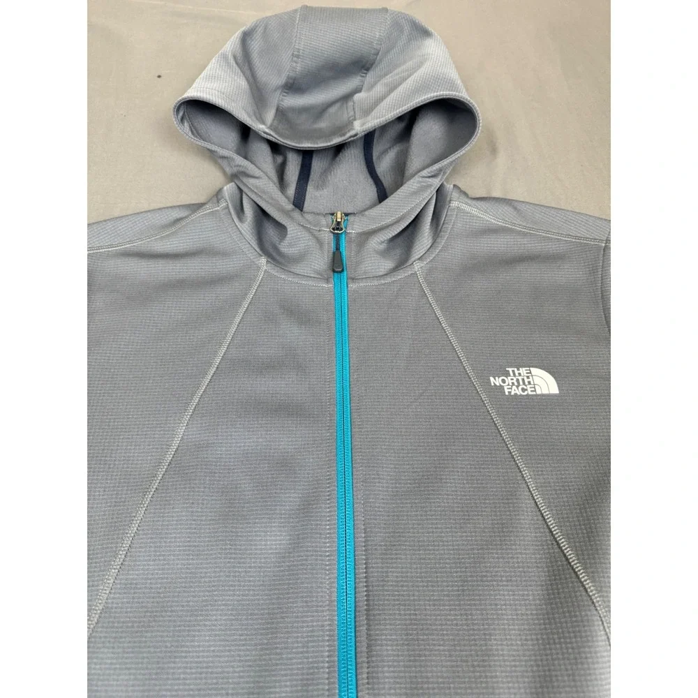 The North Face Mens Proteus Hoodie Gray Full Zip Active Jacket NF0A2SZF XL
